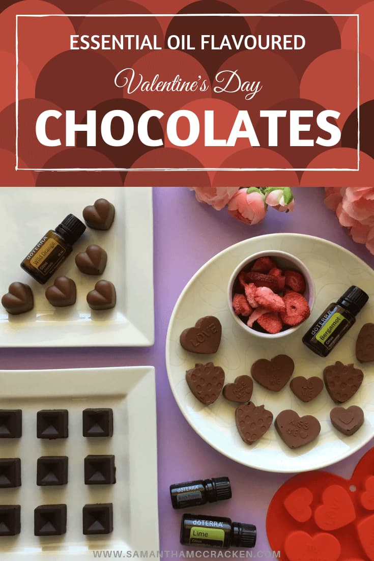 Essential Oil Flavored Valentines Day Chocolates