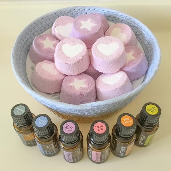 shower melts with doterra oils