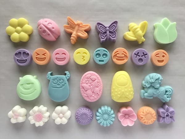 collection of pretty handmade soap