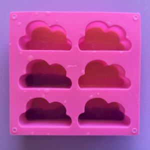 ombre soap layers in cloud mold