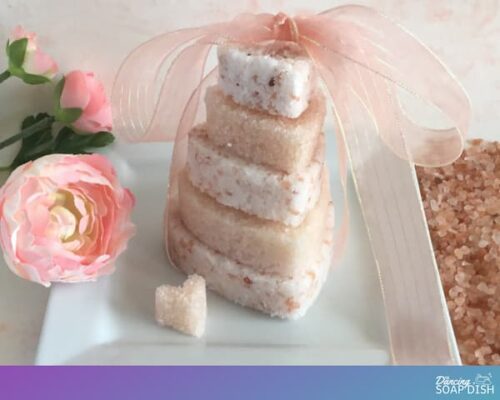 Rosie Pink Himalayan Bath Salt Cakes